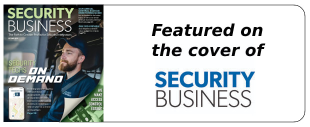 Okos was featured on the cover of ​Security Business Magazine!